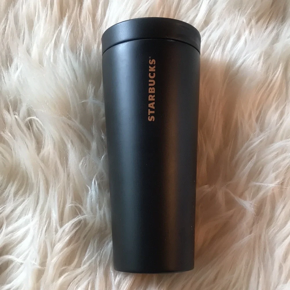 Starbucks Stainless Steel Matte Black Gold Siren